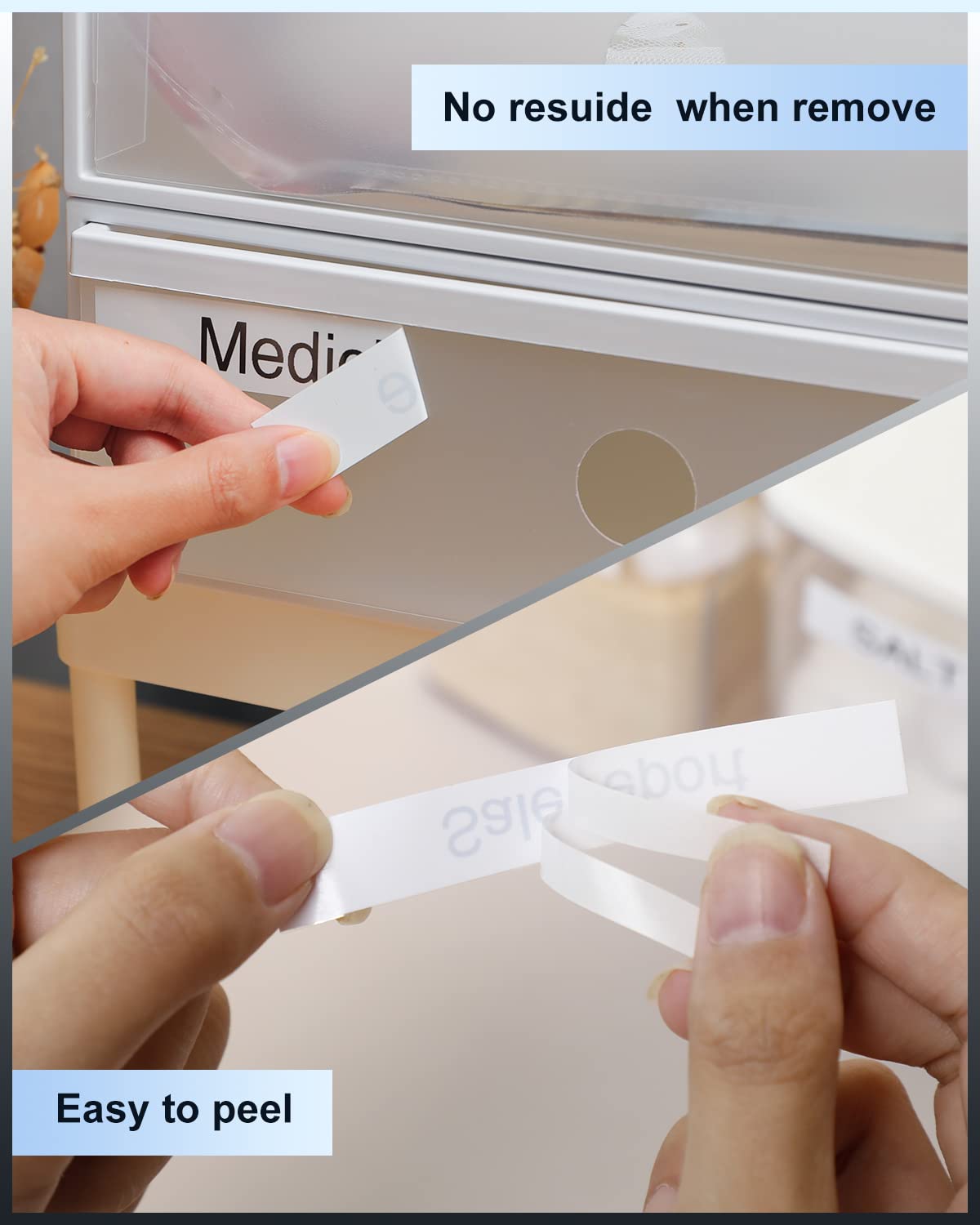 9mm Label Maker Tape TZe-221 Compatible with Brother PT-D210 PTH110 PT-H200bp PT-D200 PT-1880 Tape 3/8 Inch TZ Tze Tape TZe221 P Touch Label Tape Label Maker Tape Refills 9 mm, 5 Pack