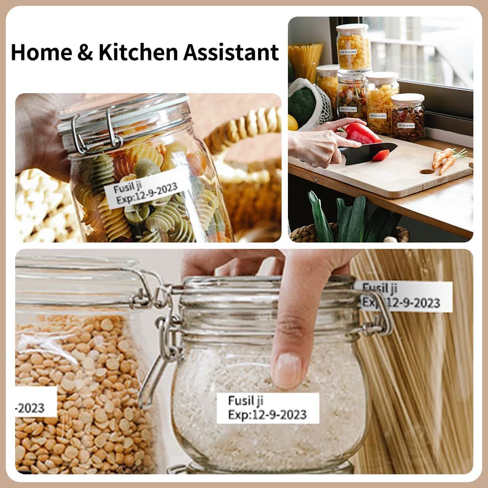 Oozmas 3x Ruban Cassette compatible pour Brother TZe-211 TZe211 6mm Ptouch 1000 Ruban, Compatible avec Étiqueteuse Brother Ptouch PT-H105 H107B H100LB E100 H110 D210, Noir sur Blanc