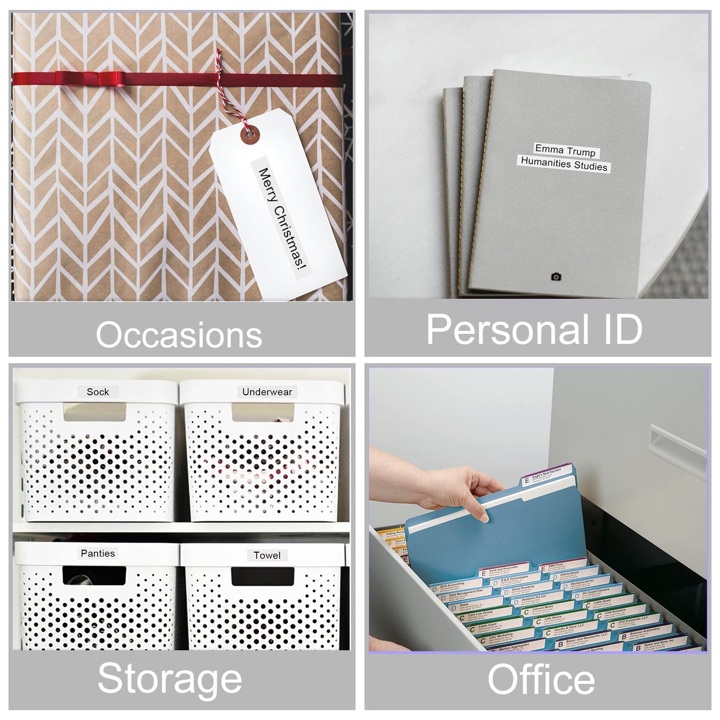 M-K231 MK231 Replacement for Brother P-Touch Label Tape M Tape 12mm 0.47 Inch M-k231s Ptouch 12 mm Tape for PTM95, PT70, PT80, PT-90, Black on White Label Tape, 1/2 Inch, 2 Pack