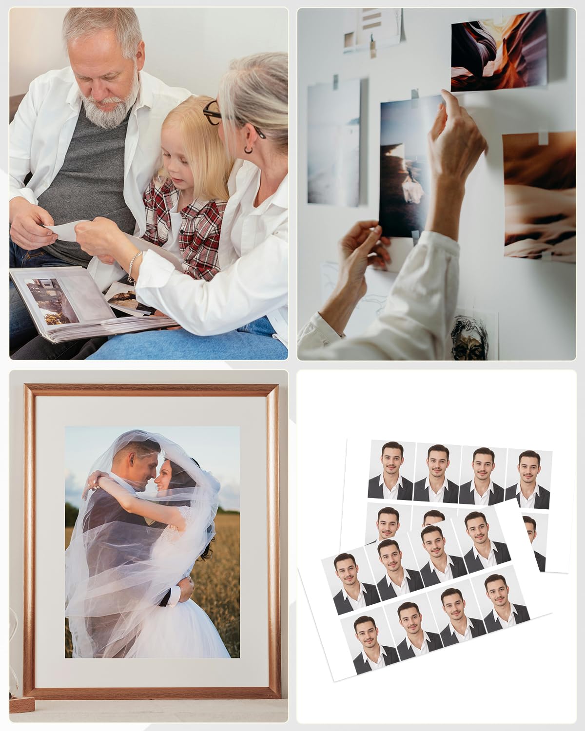 Carta Fotografica Compatibile con Canon Selphy CP1200 CP1300 CP1000 CP910 CP900 Stampante KP-108IN, (3 cartucce di inchiostro, 108 Fogli di Carta fotografica 100 x 148mm)