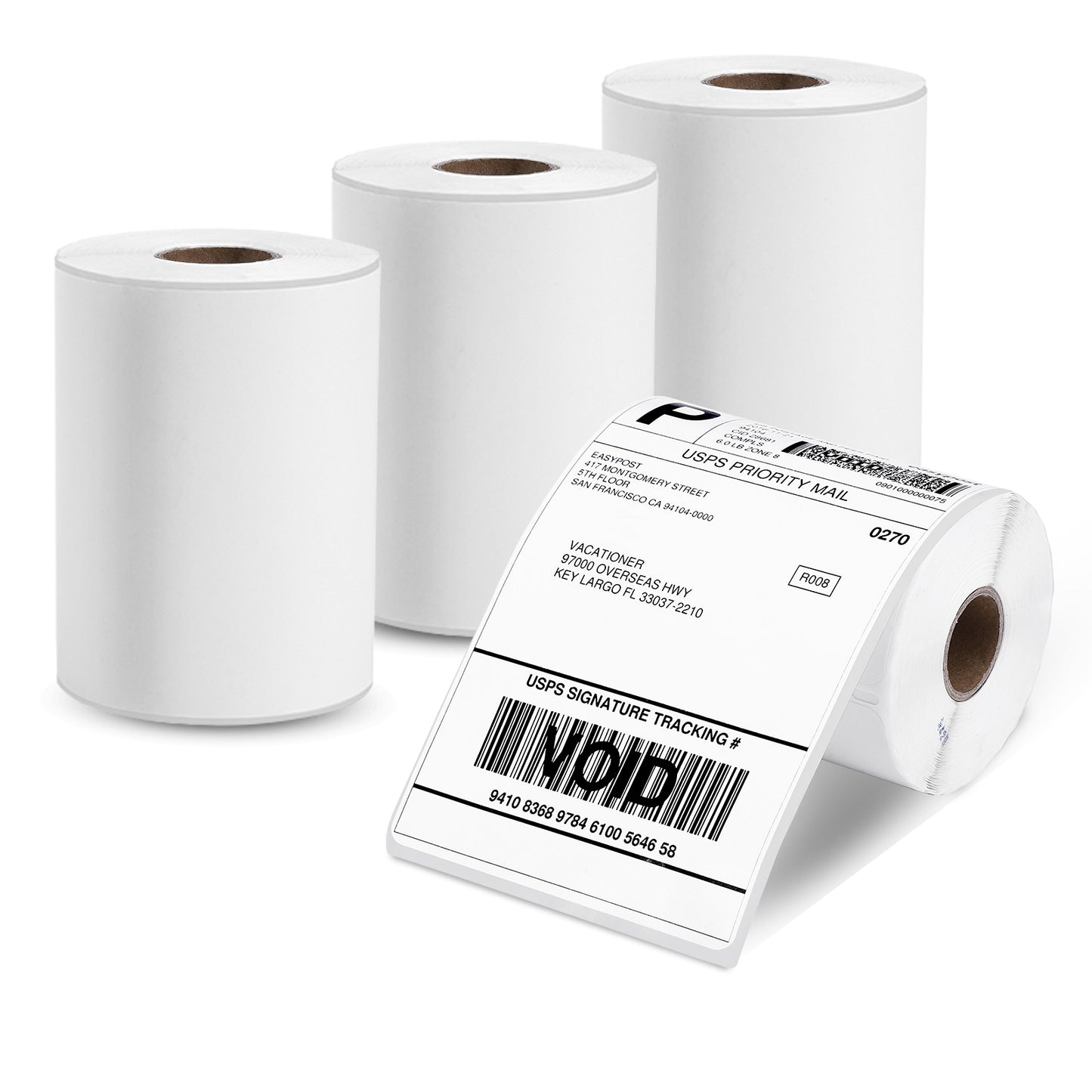 4" x 6" Thermal Labels Roll 1744907 Replace Dymo 4XL Labels for Munbyn, Rollo & Zebra Thermal Printer 4 x 6 Shipping Label Roll S0904980 Direct Thermal Shipping Paper 4-Pack(220 Labels/Roll)