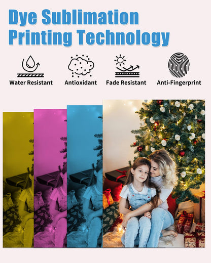 Oozmas Papel fotográfico Compatible con Canon Selphy KP-108IN 3115B001 (AA), Compatible con Canon Selphy CP1200 CP1300 CP910 CP900 (108 hojas de papel de impresora, 3 cartuchos de tinta)